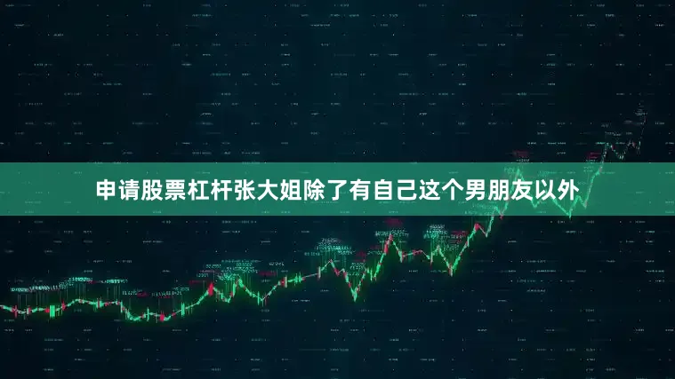 申请股票杠杆张大姐除了有自己这个男朋友以外