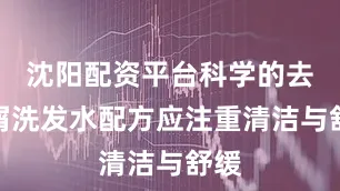 沈阳配资平台科学的去头屑洗发水配方应注重清洁与舒缓