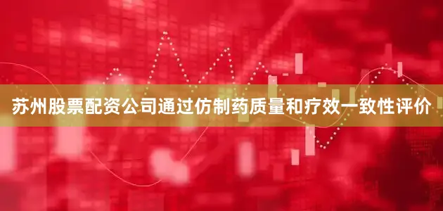 苏州股票配资公司通过仿制药质量和疗效一致性评价