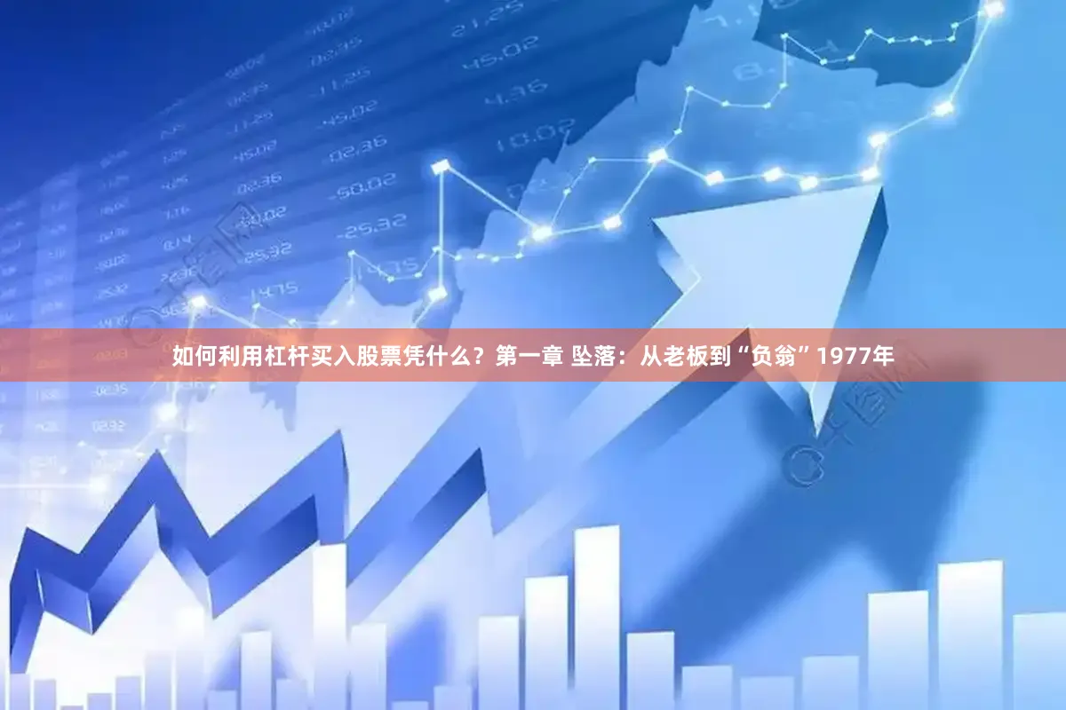 如何利用杠杆买入股票凭什么？第一章 坠落：从老板到“负翁”1977年